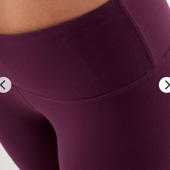 Lululemon Wunder Under Cropped Legging Size 6 Plum - Picture 10 of 11